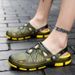 Men’s Shoes Summer Breathable Baotou Dongdong Shoes Men's Outdoor Beach Shoes Non Slip Trekking Bird's Nest Slippers Foreign Trade Men's Sandals_vogvips.com