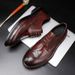Vintage Mabie Derby wedding Shoes Fashion Brock carved business formal casual leather shoes men plus size Men's shoes_vogvips.com