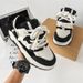 Men's Chunky Sole Sneakers – Low-Top Platform Shoes, Breathable PU Upper, Lightweight EVA Cushion, Streetwear Fashion For Casual Wear_vogvips.com