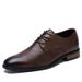 Euro Step Summer Simple Light Fashion Casual Breathable Hollow Lace-up Formal Business Leather Professional Work Men's Shoes_vogvips.com