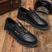 Large Size New Men's Shoes Korean Version Daily Commuter Leather Shoes Fashion Business Casual Men's Shoes Four Seasons Breathable And Versatile_vogvips.com
