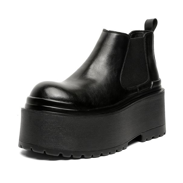 Retro Tooling Martin Boots, Thick-soled And Sky-high, Lightweight And Comfortable Short Boots, Sleeve And One-pedal Tooling Boots._vogvips.com