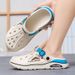 Summer Men Clogs Non-slip Thick-soled Casual Shoes Outerwear Beach Soft-soled Baotou Slippers Men's Slippers Sandals_vogvips.com