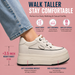 Fujin Hidden Heel High Platform Shoes 9cm 3 Inch Comfortable Sneakers For Women Vulcanized Chunky Wedge Casual Shoes_vogvips.com