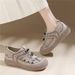Spot Leather New Sandals Women's Summer Breathable Hollow Outdoor Casual Beach Shoes Non-slip Soft Bottom Hole Women's Shoes_vogvips.com