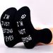 Cotton midtube socks Creative letter soles non-slip adhesive floor socks funny socks_vogvips.com