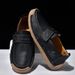 Spring And Autumn Couples' Bean Shoes Large Size Breathable Hand-Sewn Loafers Flat Casual Shoes For Men And Women_vogvips.com