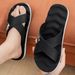 New EVA Home Slippers With Soft Soles, Large Size, Non-slip, Suitable For Outdoor Wear, One-strap Slippers For Bathing, Summer For Women_vogvips.com