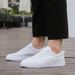 Summer Little White Board Leather Surface Anti Odor Breathable Trendy Versatile Suit Casual Shoes Men's 2025 Flat Bottom_vogvips.com