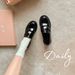 Cowhide Version Versatile Round Head Small Gold Coin Slip On Thick Heel Thick Sole Loafers_vogvips.com