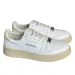 EPT Korean Blogger's Same Cowhide Designer Fashionable Sports And Leisure Board Round Toe Lace Up Women's Niche White_vogvips.com