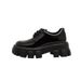 Thick Soled Sponge Cake Liu Wen's Same Height Increasing Small Shoes, Women's 2025 Autumn New Item, British Style Patent_vogvips.com