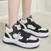 High Top White For Women, Autumn Winter New Item, Niche Versatile Sports And Leisure Board Shoes, Sponge Cake Thick E52_vogvips.com
