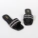 Women's Summer Fashion Sandals Slip-On Beach Shoes Rhinestones Lightweight Comfortable Casual Wear Black/Silver/Gold Sizes 36-42_vogvips.com