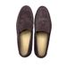 LP Genuine Lazy One Foot Loafers 2025 New Casual Low Heel Cowhide Dark Brown Leather Shoes_vogvips.com