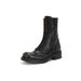Cowhide Version Of MIU's Thick-soled Heightened Boots, Women's Autumn And Winter High Knight Boots, Wide Western Cowboy Boots_vogvips.com
