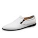 Loafu Layer Casual Leather Shoes Men's Shoes Soft-soled Non-slip Single Shoes_vogvips.com
