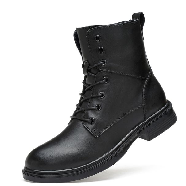 High-top Tooling Men's Large-size Single Boots Warm Outdoor Mountaineering Martin Boots Fashion T-step Men's Shoes_vogvips.com