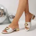 2026 New High Heel For Women's Slippers With Versatile Style Decorative Buckle And Square Head Sandals_vogvips.com