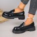 Women's Leather Shoes Spring Thick Sole College Style Single Dress Footwear_vogvips.com