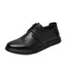 European Warm Series Autumn Winter Casual Leather Round Toe Wide Version Extra Large Size 45-49 Men's Thick Sole Lace-up Business Work Single_vogvips.com