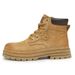 Putian Martin Men's British Style Yellow Brown Leather Autumn Cotton Shoes Outdoor Workwear New Paratrooper Boots_vogvips.com