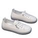Little White Shoes Women's Beef Tendon Sole Soft Leather Casual Single Shoes One Pedal Women's Shoes Flat Bottom_vogvips.com