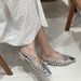 Binli Light And Shadow European Style Niche Low Heel Woven Sandals For Women Summer Hollow Thin Strap One-Word Buckle_vogvips.com