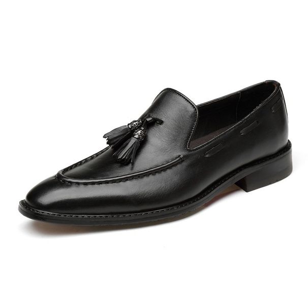 Men's Formal Casual Leather Shoes Inner Height Increase Soft Sole Men's Shoes Pointed Leather Shoes_vogvips.com