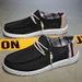 Euro Step Men's Loafers Korean Style Fashion Casual Trendy Breathable Lightweight Slip-On Canvas Shoes_vogvips.com