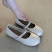 French Great-looking Flat-soled Silver Single Shoes Women's Summer Skirt Mary Jane Shoes Ballet Evening Shoes_vogvips.com