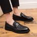 Plus Size Autumn Shiny Leather British Style Trendy Formal Business Casual Hairstylist Men's Shoes_vogvips.com
