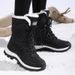 Foreign Trade High-Top Thickened Waterproof Non-Slip Fleece-Lined Outdoor Snow Boots Women's Northeast Cotton Shoes Long_vogvips.com