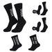 Casual odor-proof black cotton mid-tube alphabet men's socks gift socks_vogvips.com