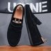 SHLIANG New Men's Loafers Lightweight Breathable Casual Shoes Men Flat Driving Shoes Soft Sole Slip-on Business Shoes Sneakers Y0228_vogvips.com