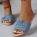 2026 New Large Size Slippers Women's Flat Sandals Fashion Trend One-character Colored Slippers_vogvips.com