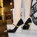 High Women S Thin High Heels Light Mouth Matching Color Pointed Metal Chain Line With Single Shoes_vogvips.com