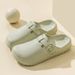 slippers For Women, Indoor Outdoor Home, Couple Doctor Nurse Shoes, EVA Anti Drip And Splash Baotou Shoes_vogvips.com