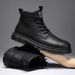 European Warm Series Live Streaming Men's Martin Autumn Winter New British Style Work Youth Trendy Leather Boots_vogvips.com