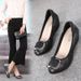 Mom's Leather Soft Sole Mid-Heel 2026 New Spring Versatile Loafers Flat Mid-Age Small Size Wedge Single Shoes For Women_vogvips.com