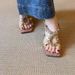 Lambkin Verion! Women' With Tunning Rhinetone Quare Open Toe, Cro Back Trap, And Unique Wedge Heel Roman_vogvips.com