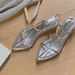 Grape Mom Style Elegant Wedge Pointed Personality High Heels One-Strap Open Toe Buckle Sandals For Women Genuine Leather_vogvips.com
