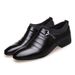 Men's Pointed Toe Slip-On Dress Shoes - PU Leather Formal Office Shoes With Rubber Sole, Low Cut Business Shoes For Men (Black, Brown, White)_vogvips.com