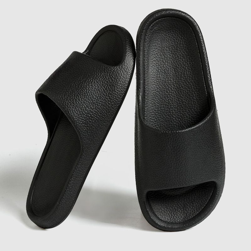 Women Slippers Solid Color Men Sandals Flip Flops Simple Non-Slip Soft Sole Comfortable Shower Slippers Outdoor Couple Shoes_vogvips.com