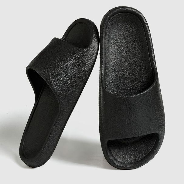 Women Slippers Solid Color Men Sandals Flip Flops Simple Non-Slip Soft Sole Comfortable Shower Slippers Outdoor Couple Shoes_vogvips.com