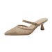 Baotou Half Slippers, Women's 2025 New Style, Mesh Mill Shoes, Pointed Stiletto High Heels, Lazy One Line Strap,_vogvips.com