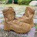 European Warm Series New Syle Brown Fire Cowhide Training High Top Ani-Puncure Deser Wear-Resisan Oudoor Comba Boos Men's_vogvips.com