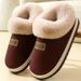 Women's Winter Indoor And Warm Thickened Fur-Lined Closed-Back Cotton Slippers Men's Outdoor Snow Boots Wholesale_vogvips.com