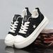 Breathable Classic Low-Top Canvas Sneakers For Men, Comfortable Soft Sole Casual Shoes With Thick Platform Design_vogvips.com