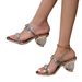Large Size Rhinestone High 2024 New Metal Decoration Irregular Crystal Heel External Wearing Sandals_vogvips.com